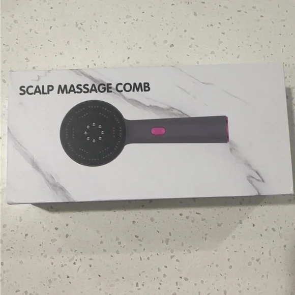 Gray and Pink Scalp Massage Comb - Picture 1 of 4